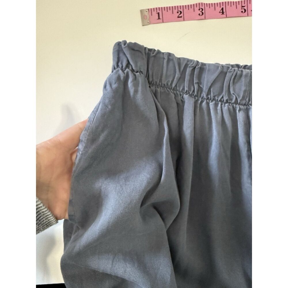 Bryn Walker 100% Tencel Flood Pant Wide Leg Pocket Lagenlook Boho Chic Beach Med - Picture 13 of 15